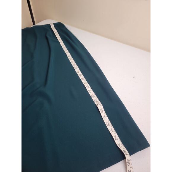 NWT Nancy Michaels Embroidered Green 2-Piece Career Work Shirt & Skirt Size 14.5 - Picture 6 of 16